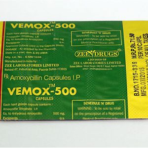 Köpa amoxicillin: Vemox 500 Pris